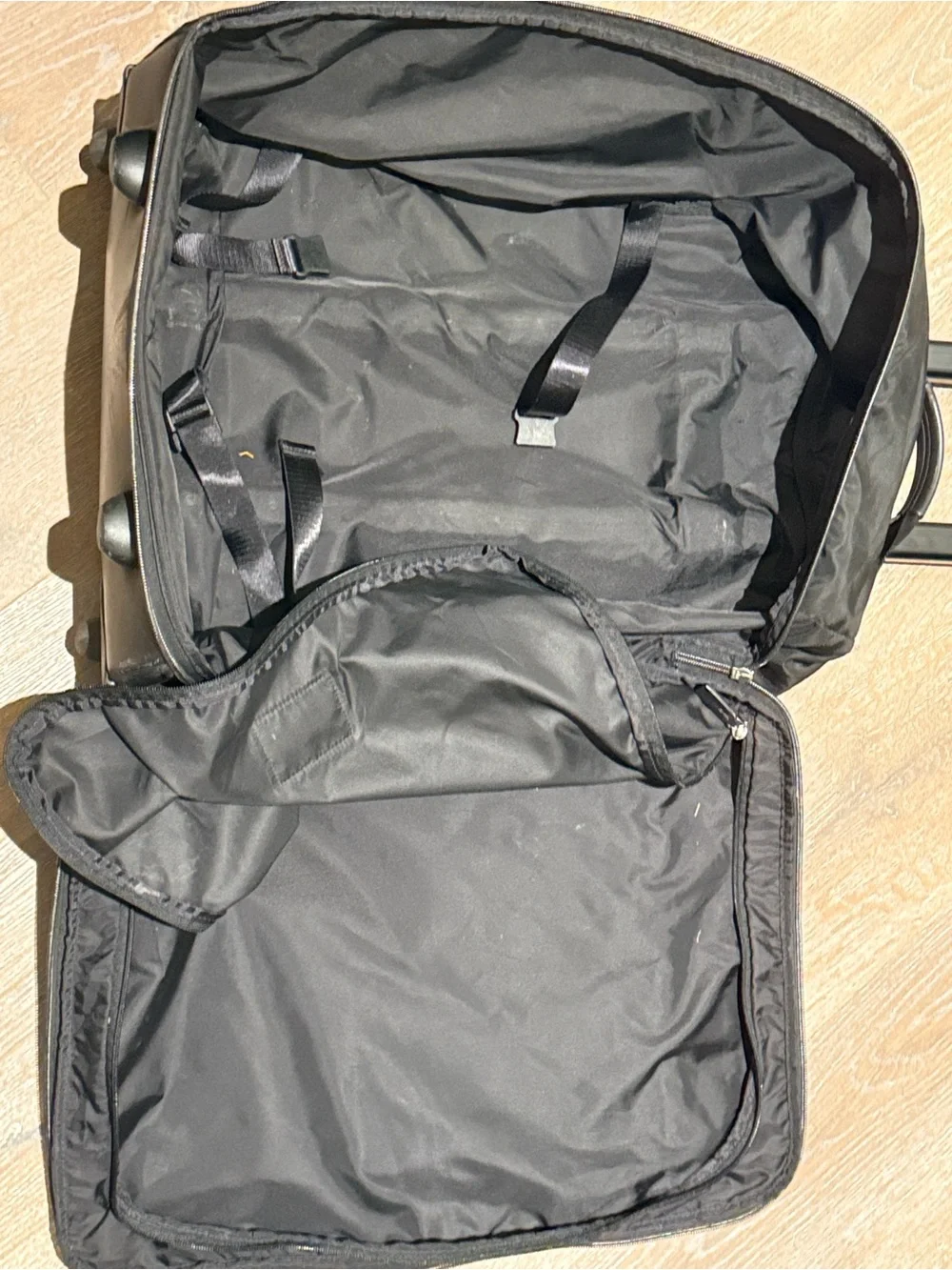 Tumi Black Ballistic Nylon Rolling Wheeled Carry-On Suitcase